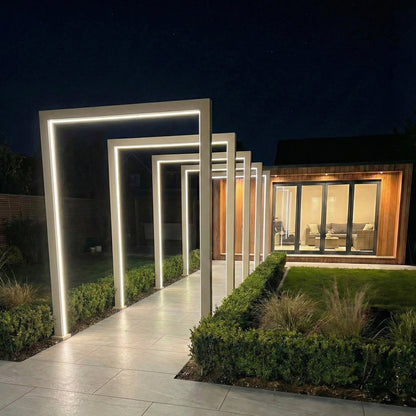 Titan Pergola Arch RGBW LED — in use outdoors