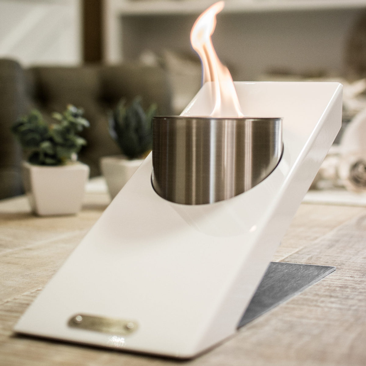 GlammFire Oblique Single Tabletop Fire — close-up detail