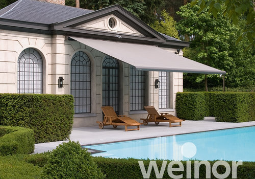 Oval Cassette Awning | Weinor Opal Design II | Curved Profile | Spans Up To 6.5m | Optional LED