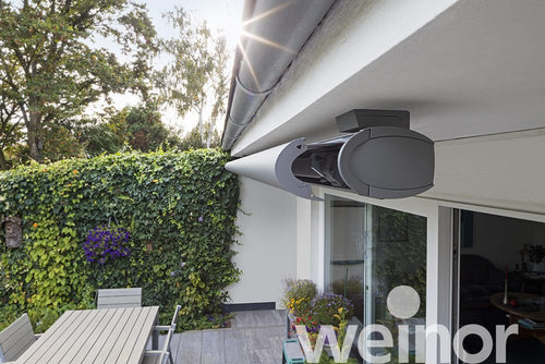 Oval Cassette Awning | Weinor Opal Design II | Curved Profile | Spans Up To 6.5m | Optional LED