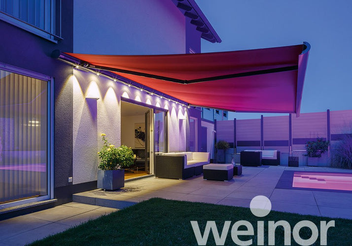 Oval Cassette Awning | Weinor Opal Design II | Curved Profile | Spans Up To 6.5m | Optional LED