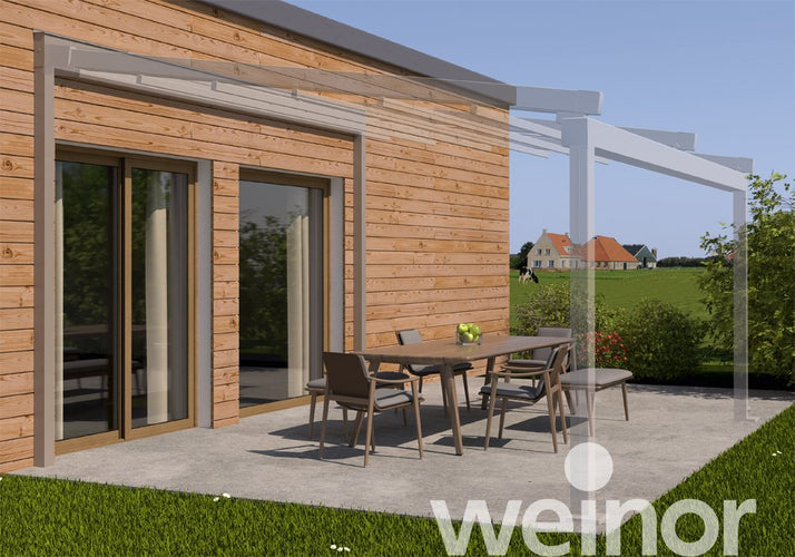 Textile Patio Roof | Weinor PergoTex II | Waterproof PVC Roof | Spans Up To 7m | Integrated Gutter