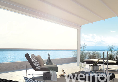 Textile Patio Roof | Weinor PergoTex II | Waterproof PVC Roof | Spans Up To 7m | Integrated Gutter