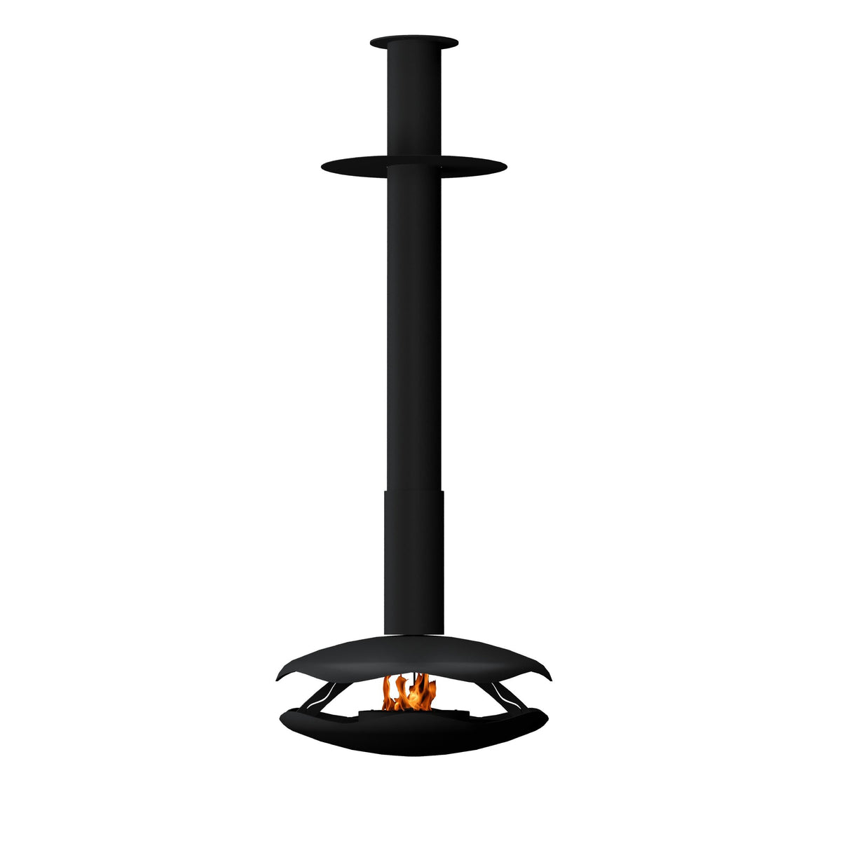 Glammfire Perola Suspended Fire — front view