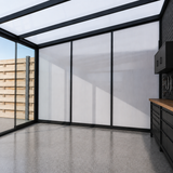 Polycarbonate Side Wall | Roma Verandas Carports | 16mm Polycarbonate | Aluminium Frame | Universal Carport Compatibility | Opal Clear or Solar Control