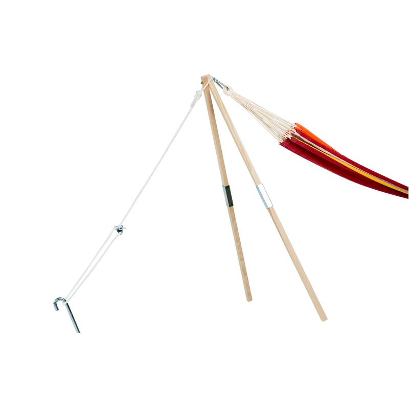 Madera Wooden Post Hammock Stand — front view