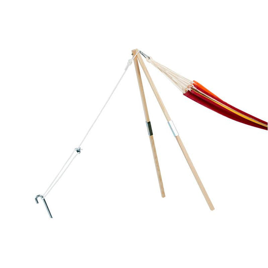 Madera Wooden Post Hammock Stand — front view