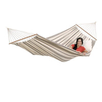 Brasilia Cappuccino Hammock — in use outdoors