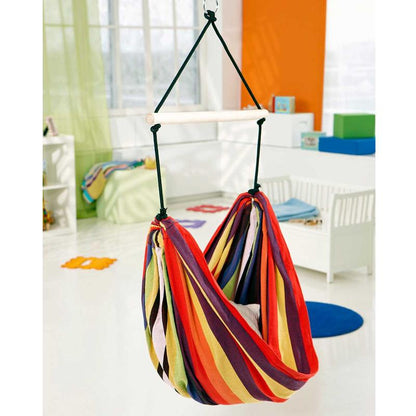 relax kids hanging chair rainbow product exterior view