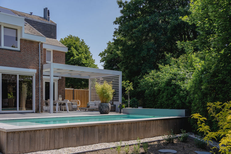 Glass Roof Aluminium Pergola | The Cristallo | Reinforced Safety Glass | Extra-Wide Panels | Spans Up To 7m | Integrated LED
