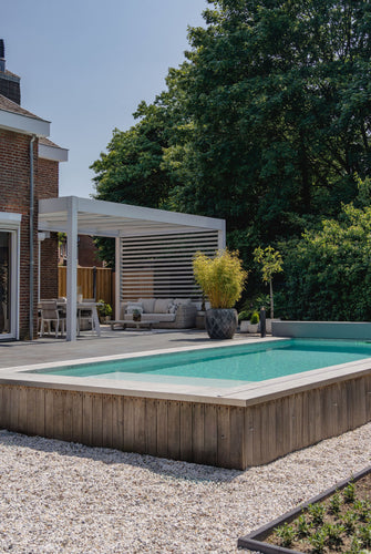 Glass Roof Aluminium Pergola | The Cristallo | Reinforced Safety Glass | Extra-Wide Panels | Spans Up To 7m | Integrated LED
