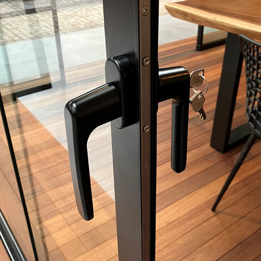 Centre Lock Handle | Roma Verandas | Veranda & Pergola Door Hardware | Secure Closure | Veranda Accessory