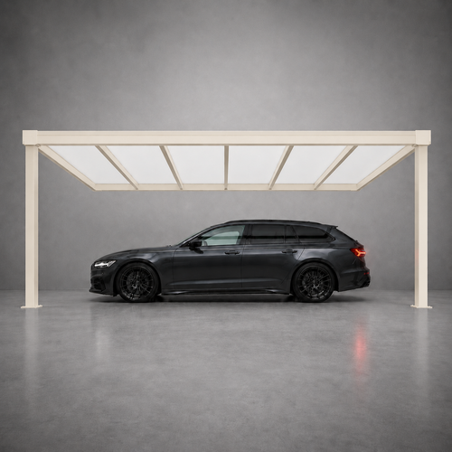 Aluminium Carport | The Tetto | Modular Interlinkable | Multiple Roof & Post Styles | Wall Mounted or Freestanding | Bespoke Configurations