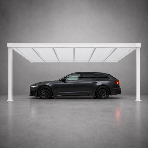 Aluminium Carport | The Tetto | Modular Interlinkable | Multiple Roof & Post Styles | Wall Mounted or Freestanding | Bespoke Configurations