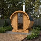 Barrel Sauna 220 — Standard Thermowood Garden Sauna, 2.2m — lifestyle photo 3