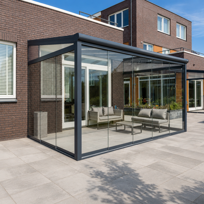 Aluminium Veranda | The Cascina | Modular Interlinkable | Multiple Roof & Post Styles