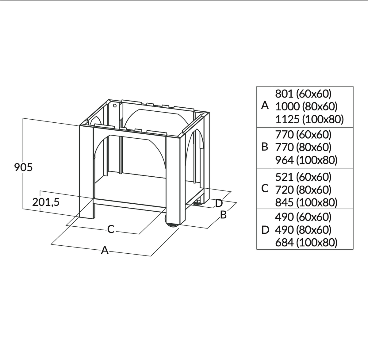 clementi original pulcinella pizza oven stand product exterior view