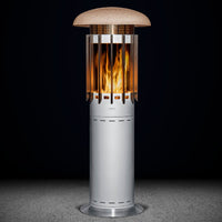 GlammFire Selene Hedges Gas Heater — from an angle