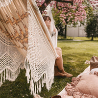 Rio Boho Hammock — from an angle