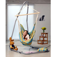 Brasil Lemon Hammock Chair — from an angle