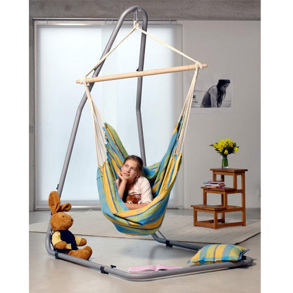 Brasil Lemon Hammock Chair — from an angle