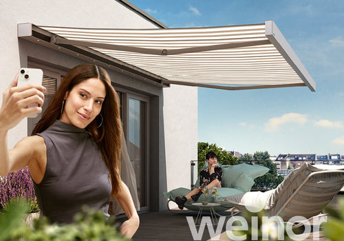 Cassette Awning | Weinor Smaila | Cubic Design | Spans Up To 5.5m | Optional LED & VarioShade Valance