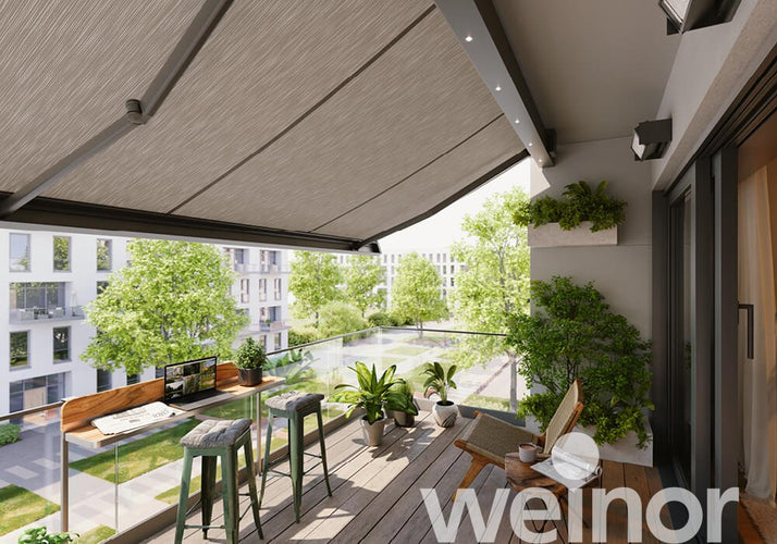 Cassette Awning | Weinor Smaila | Cubic Design | Spans Up To 5.5m | Optional LED & VarioShade Valance