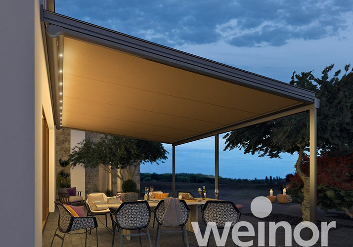 Conservatory Awning | Weinor Sottezza Originale | Rope-Guided Drop Awning | Spans Up To 6m
