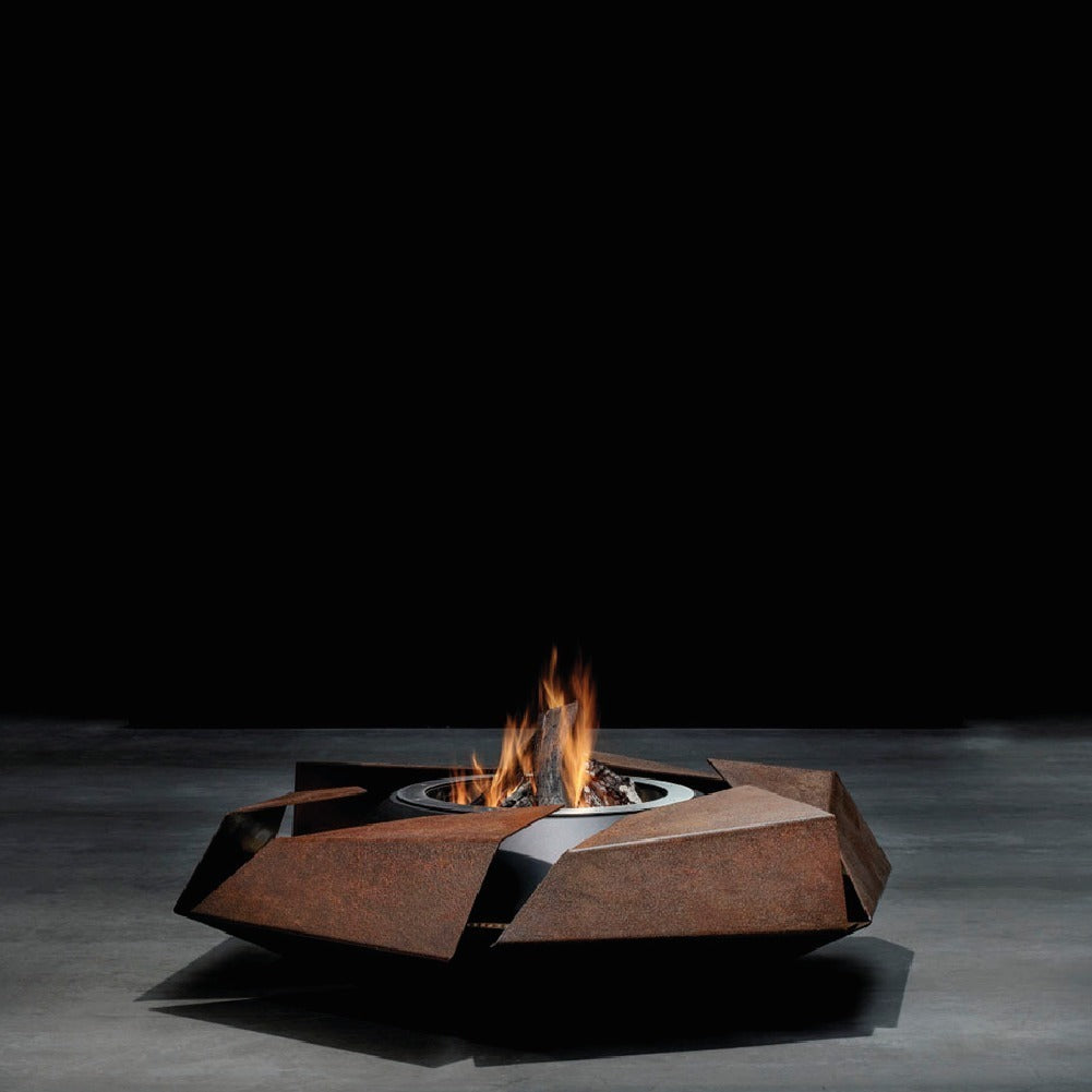 glammfire stravaganza fire pit bbq grill product exterior view