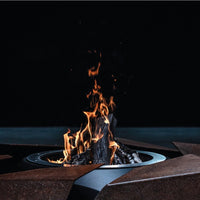 glammfire stravaganza fire pit bbq grill product exterior view — view 2
