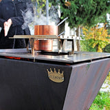 Clementi Colorado Wood Fired BBQ Grill — close-up detail