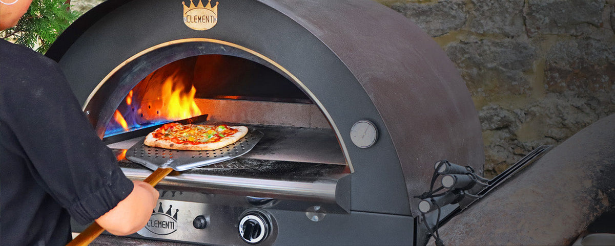 clementi original pulcinella wood gas fired pizza oven product exterior view — view 7