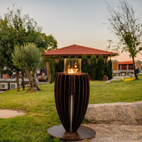 GlammFire Tuli Gas Heater — from an angle