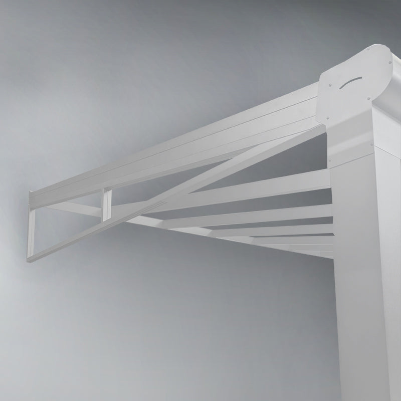Veranda Gable Glass Panel | Roma Verandas | Tempered or Laminated Safety Glass | Fills Sloped Gable End | Wind & Rain Protection | Suits Bosco Giallo Pigato