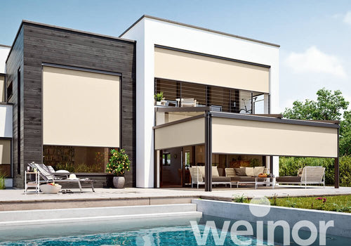 Vertical Zip Screen | Weinor VertiTex II | Add-On Privacy & Wind Protection | Heights To 2.2m