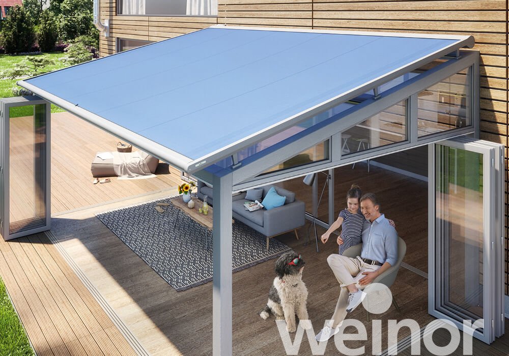 Conservatory Awning | Weinor WGM Top | Internal Glass Roof Shading | Spans Up To 6.5m