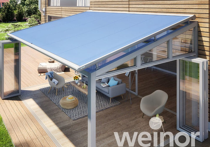 Conservatory Awning | Weinor WGM Top | Internal Glass Roof Shading | Spans Up To 6.5m
