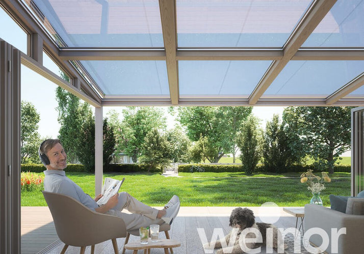 Conservatory Awning | Weinor WGM Top | Internal Glass Roof Shading | Spans Up To 6.5m