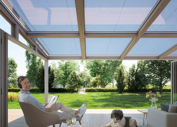 Conservatory Awning | Weinor WGM Top | Internal Glass Roof Shading | Spans Up To 6.5m