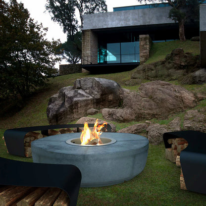 glammfire zarzuela fire pit bbq grill product exterior view — view 6