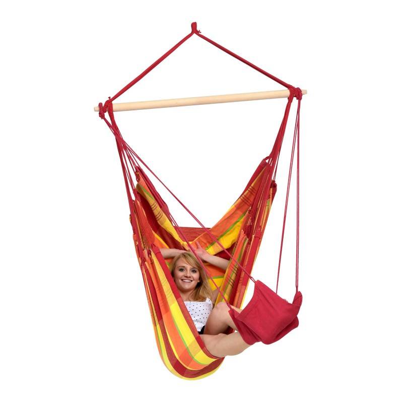 foot rest hanging chair product exterior view — view 6