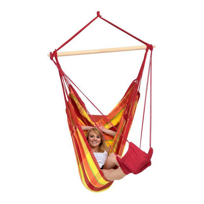 foot rest hanging chair product exterior view — view 6