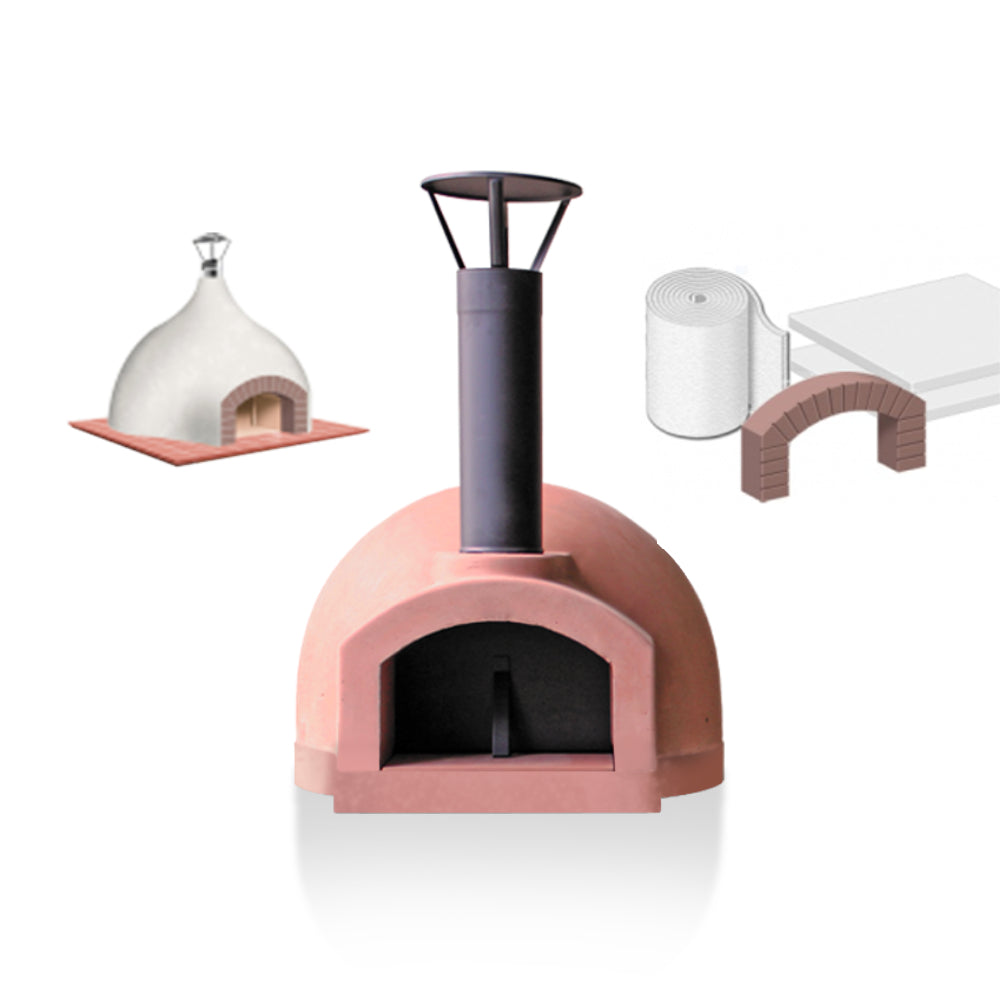 Igneus Ceramiko 600 Wood Fired Pizza Oven — in low light