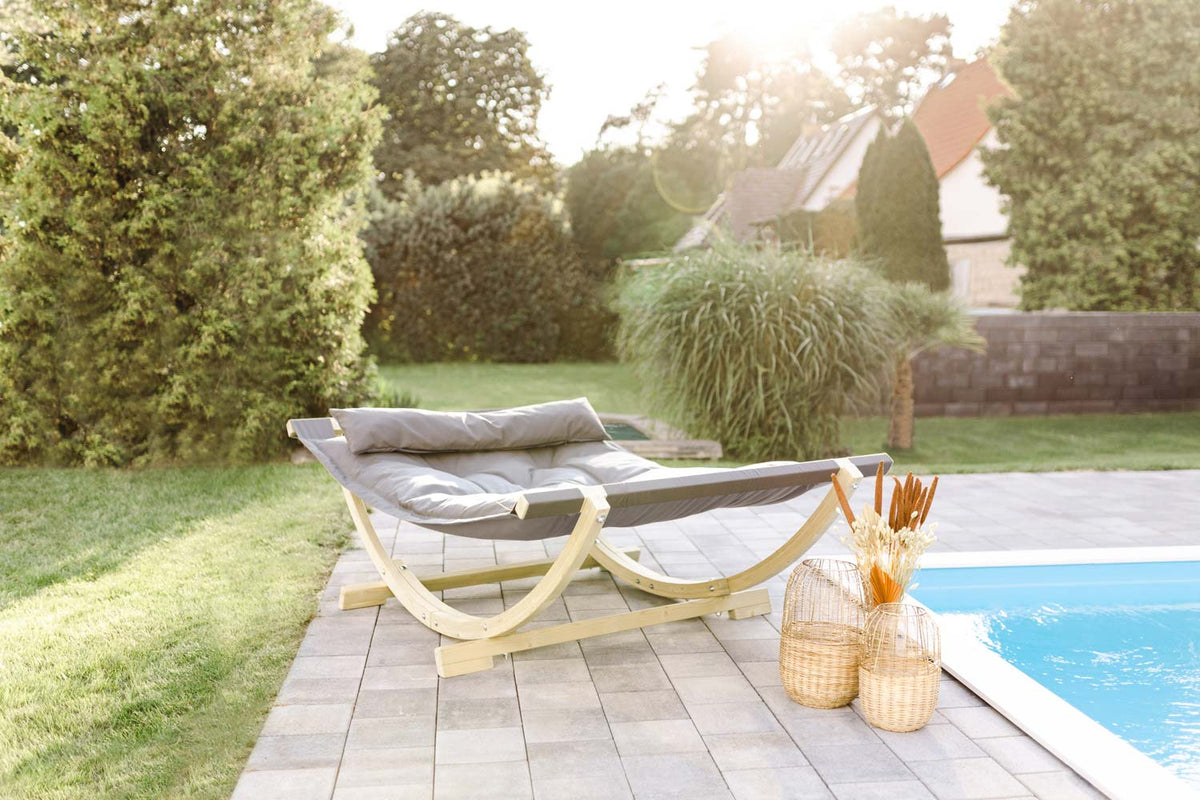 lounge bed anthracite product exterior view — view 3