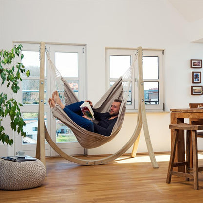 Artista Sand Hammock Chair — styled in a garden setting