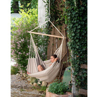 Artista Sand Hammock Chair — in use outdoors