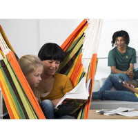 Brasil Gigante Esmeralda Hammock Chair — in use outdoors