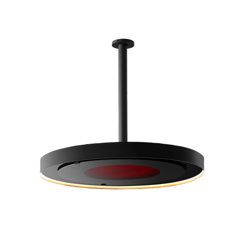 Bromic Eclipse Smart-Heat Electric ceiling mounted on a 600mm pole | Roma Verandas