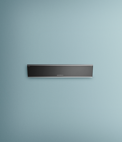 Bromic Platinum Smart-Heat Electric in black, product view | Roma Verandas
