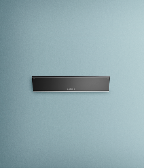 Bromic Platinum Smart-Heat Electric in black, product view | Roma Verandas